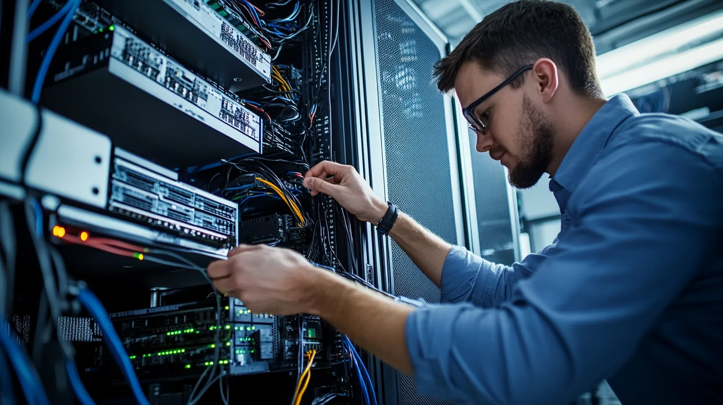 Moderne Arbeitsplatz-Ausstattung mit Notebook und Monitor