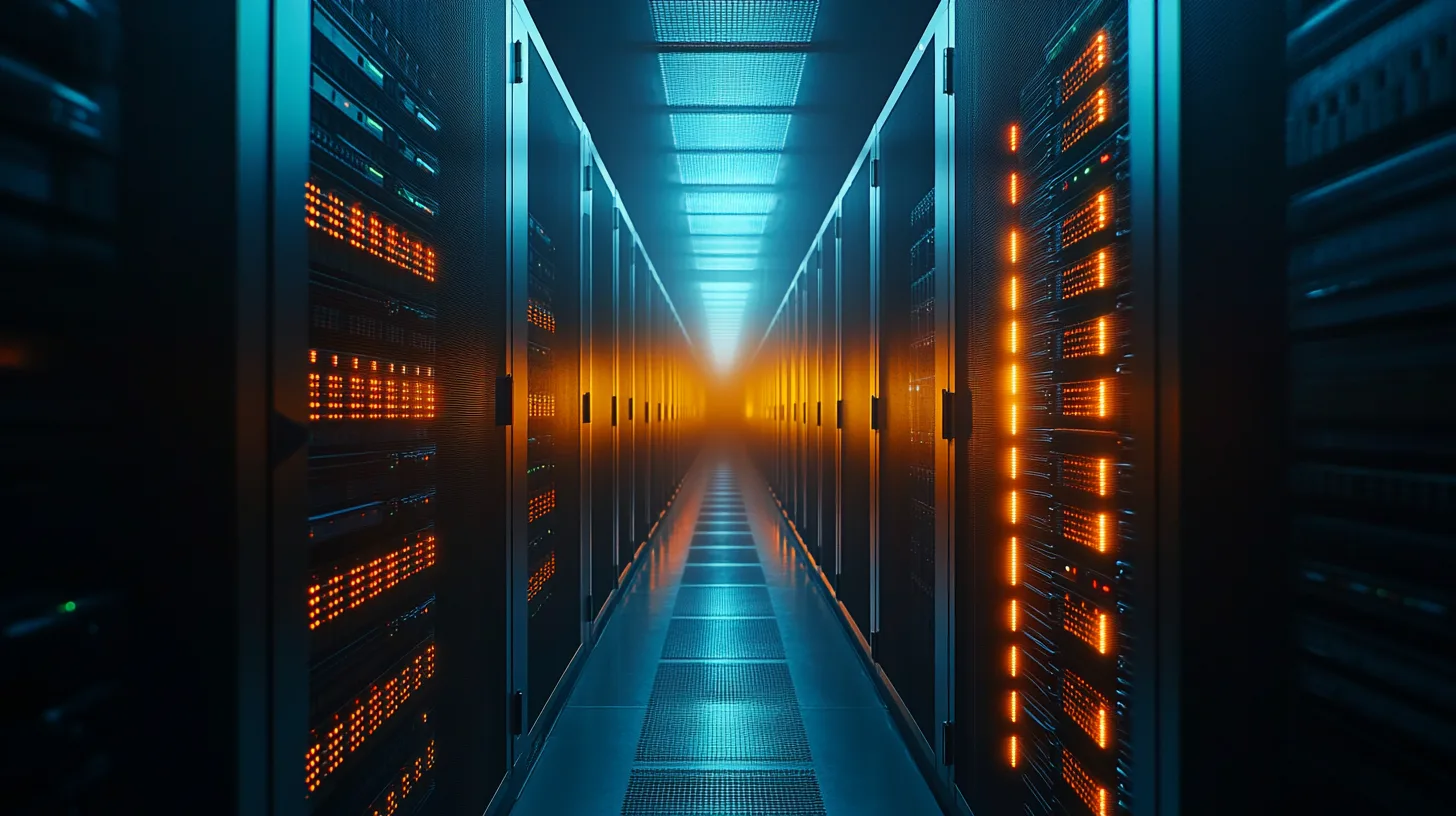 Rechenzentrum mit Backup-Server-Infrastruktur